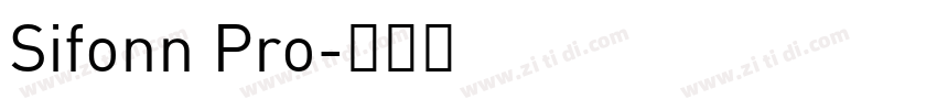 Sifonn Pro字体转换